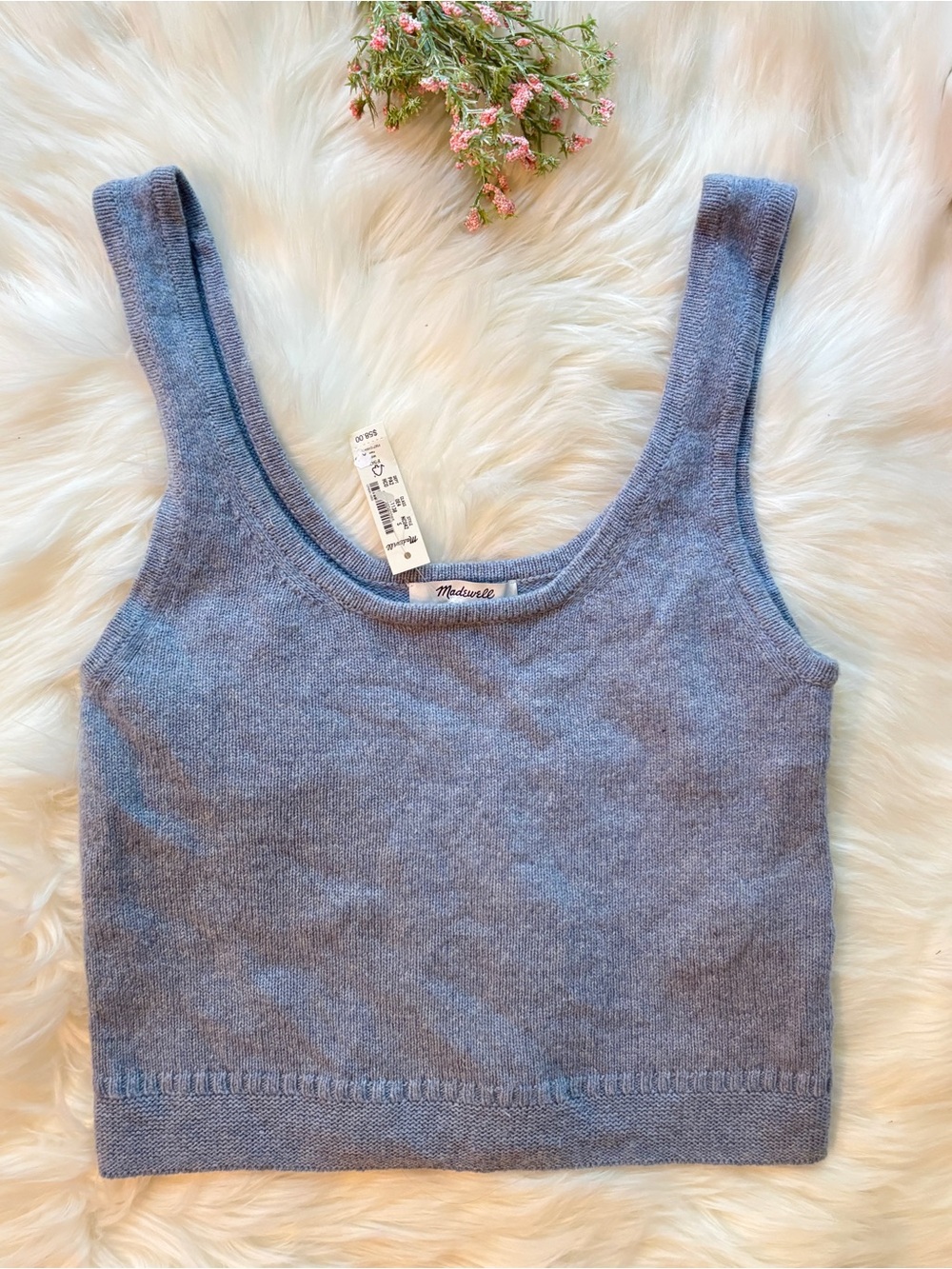 NWT Madewell Clemence Sweater Tank Cropped